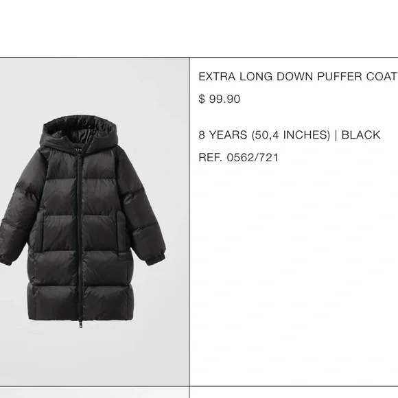 Zara 50% down long coat - Picture 2 of 5